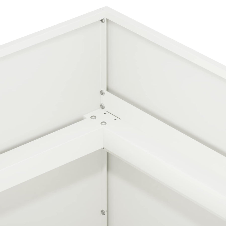 Plantenbak Wit 40 x 40 x 60 cm Koudgewalst staal