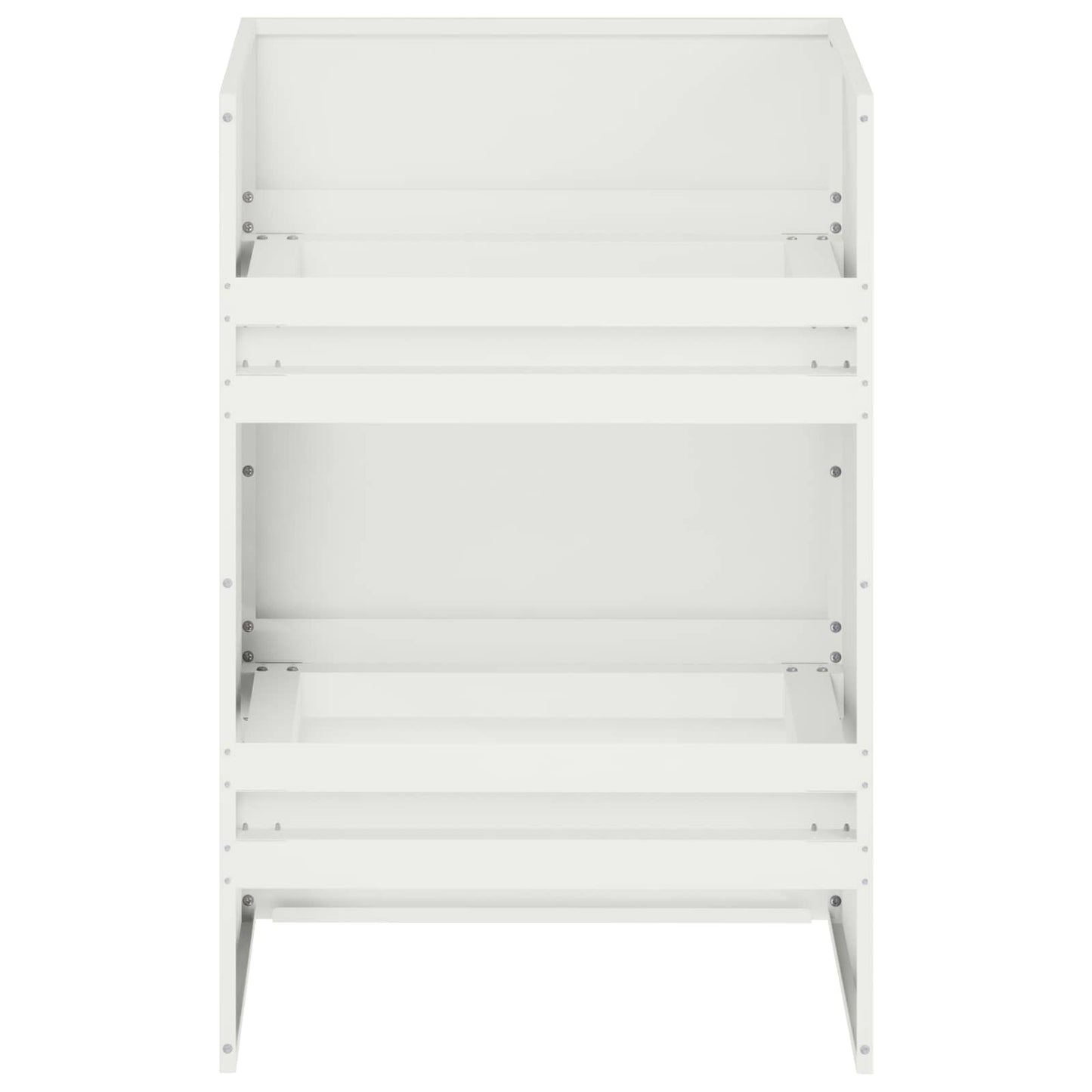 Plantenbak Wit 40 x 40 x 60 cm Koudgewalst staal