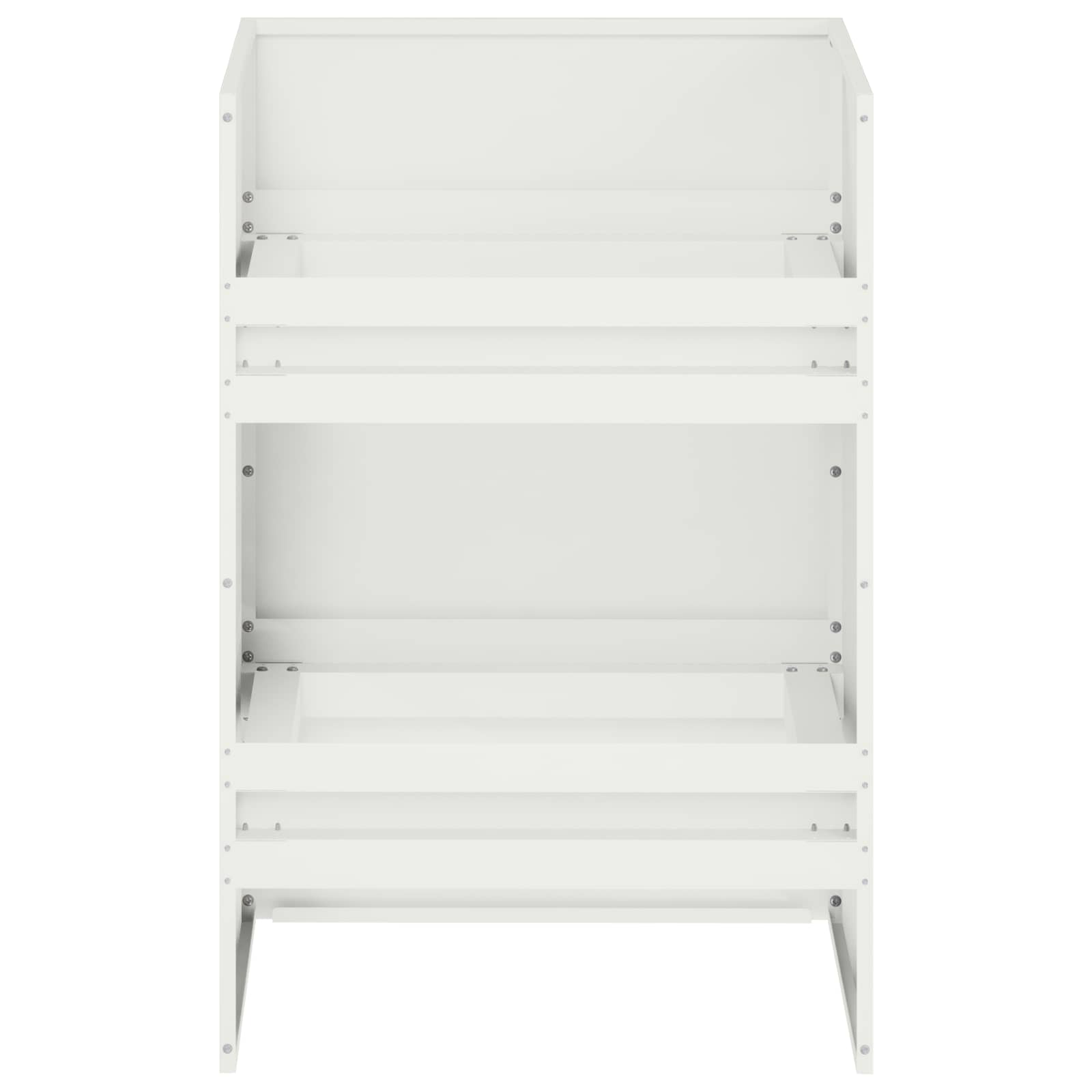 Plantenbak Wit 40 x 40 x 60 cm Koudgewalst staal