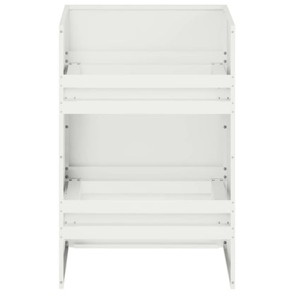 Plantenbak Wit 40 x 40 x 60 cm Koudgewalst staal