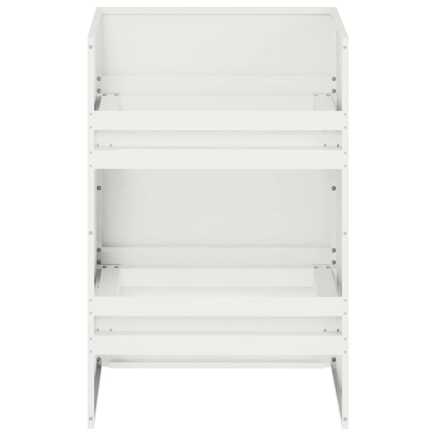 Plantenbak Wit 40 x 40 x 60 cm Koudgewalst staal