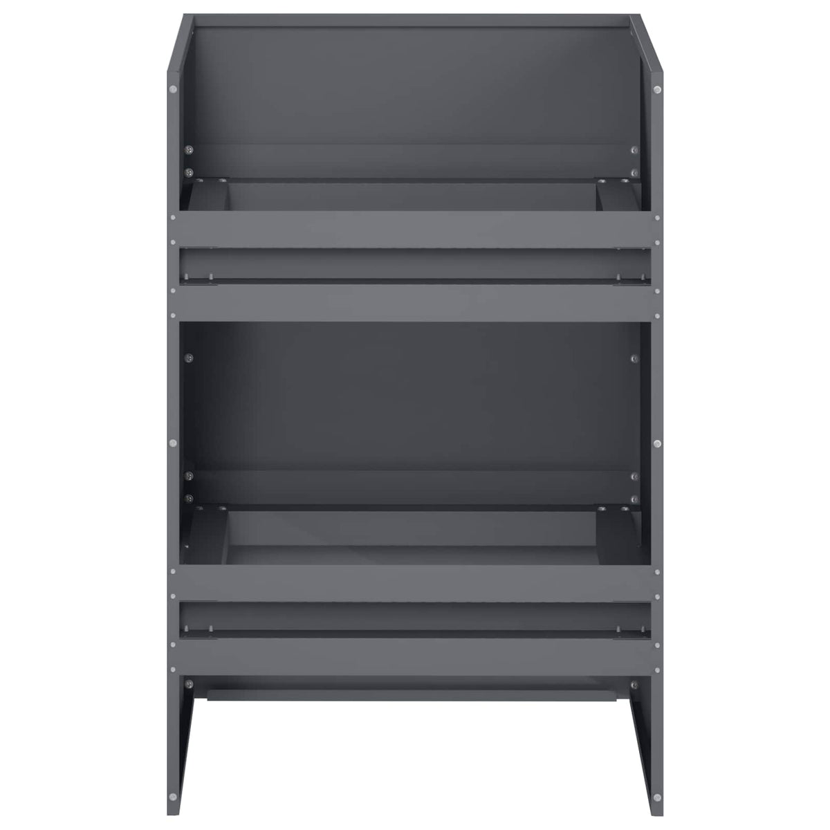 Plantenbak Antraciet 40 x 40 x 60 cm Koudgewalst staal