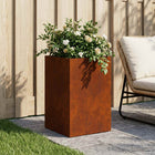 Plantenbak staal 40x40x60 cm roestkleurig