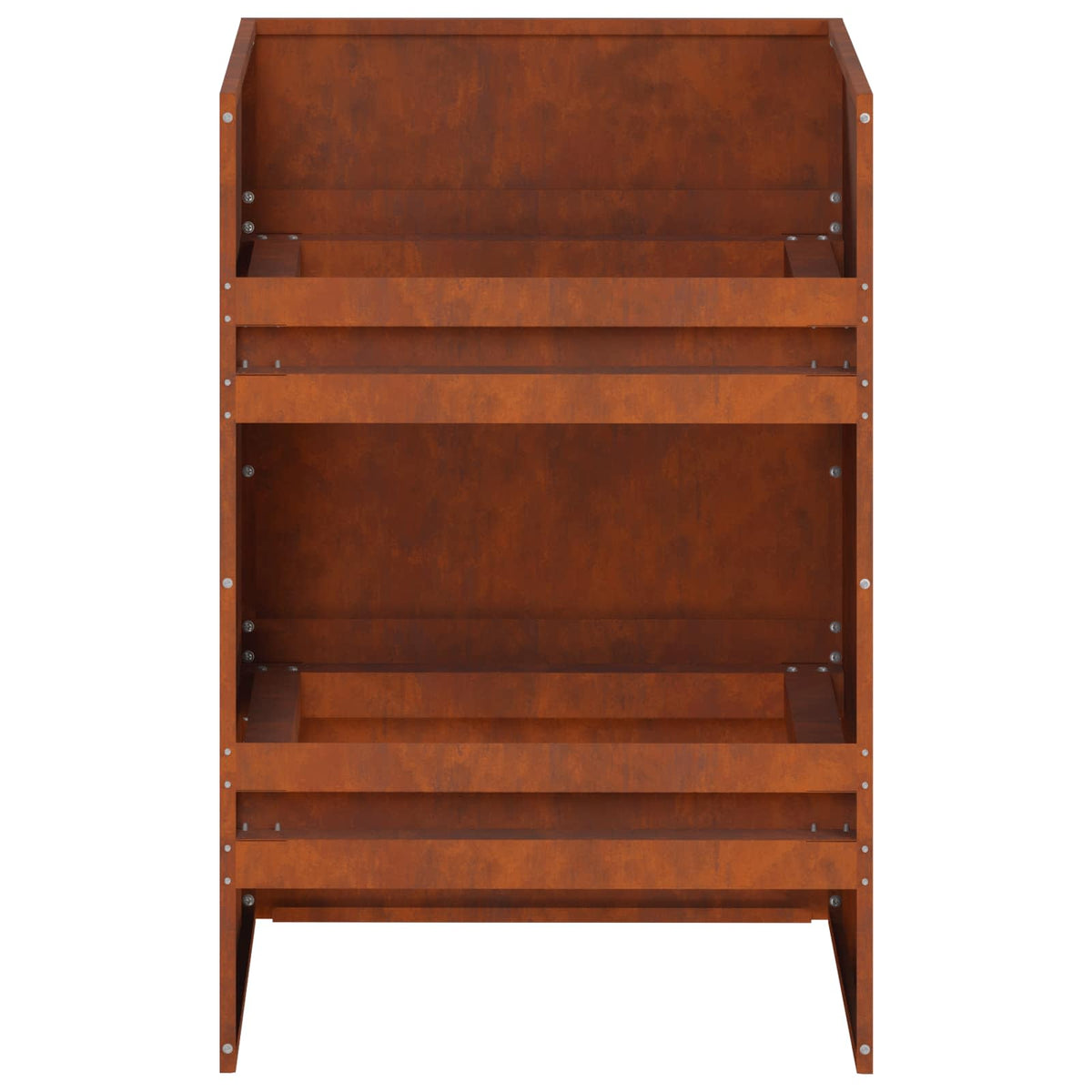 Plantenbak Roestkleurig 40 x 40 x 60 cm weervast staal