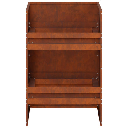 Plantenbak Roestkleurig 40 x 40 x 60 cm weervast staal