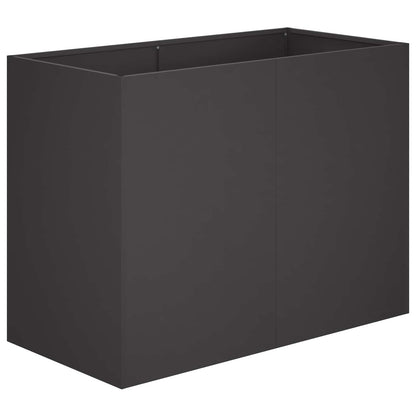 Plantenbak Zwart 80 x 40 x 60 cm Koudgewalst staal