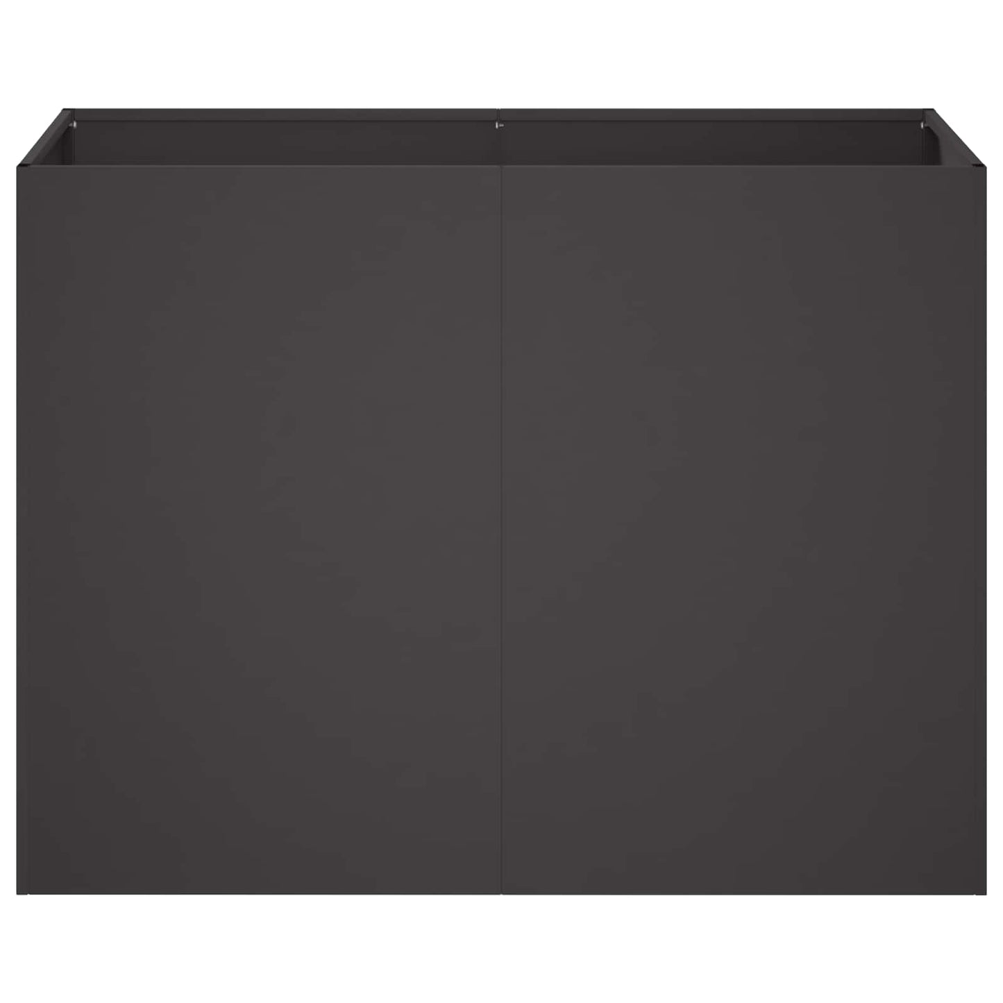 Plantenbak Zwart 80 x 40 x 60 cm Koudgewalst staal