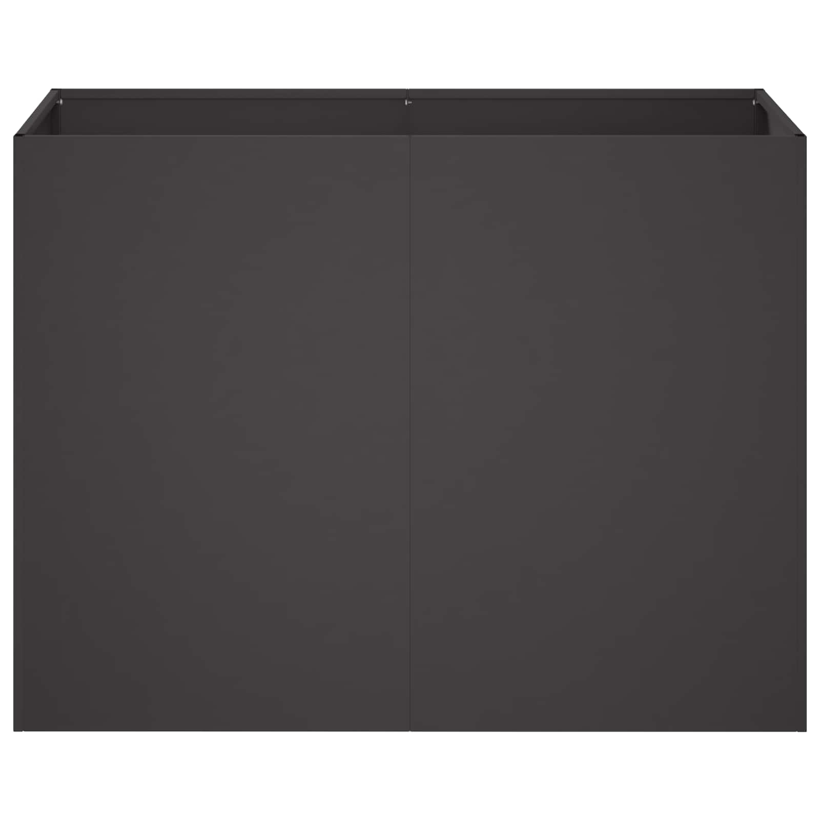 Plantenbak Zwart 80 x 40 x 60 cm Koudgewalst staal