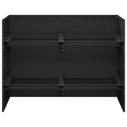 Plantenbak Zwart 80 x 40 x 60 cm Koudgewalst staal