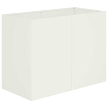 Plantenbak Wit 80 x 40 x 60 cm Koudgewalst staal