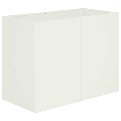 Plantenbak Wit 80 x 40 x 60 cm Koudgewalst staal