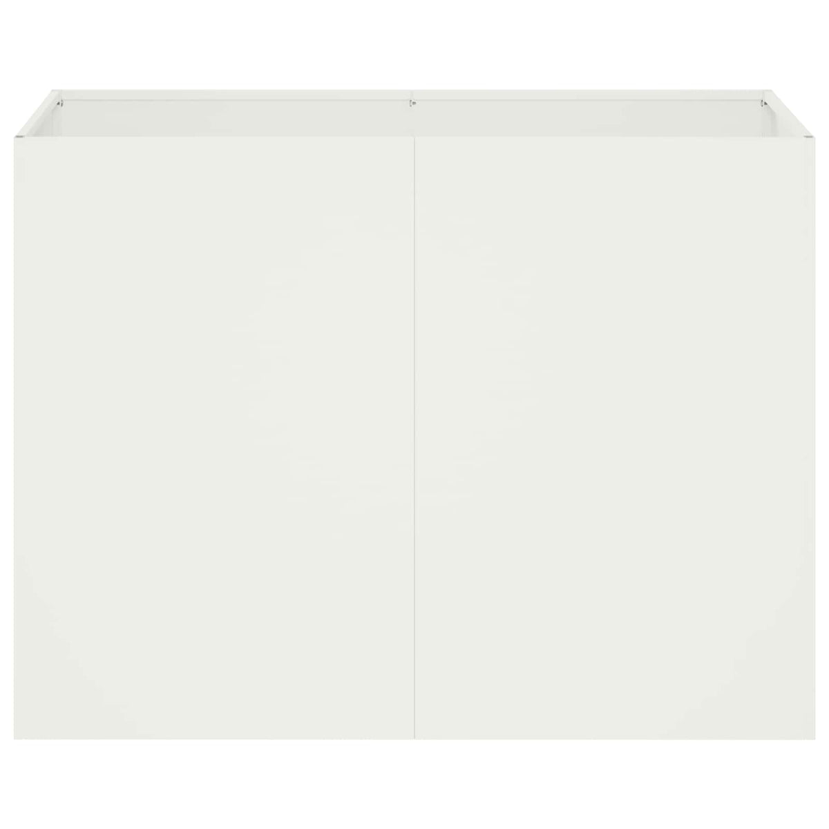 Plantenbak Wit 80 x 40 x 60 cm Koudgewalst staal