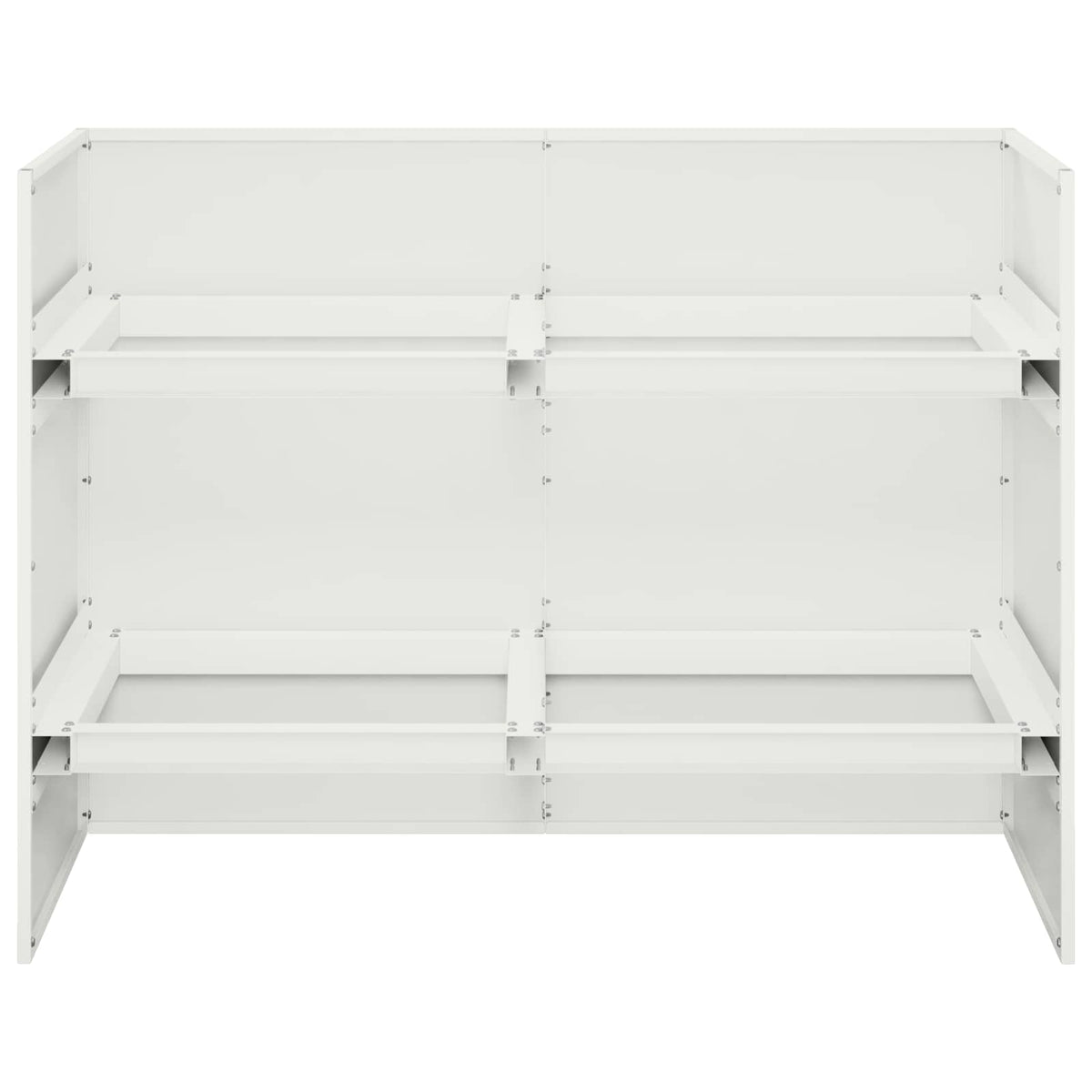 Plantenbak Wit 80 x 40 x 60 cm Koudgewalst staal