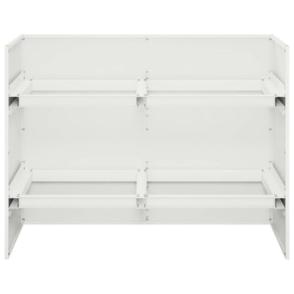 Plantenbak Wit 80 x 40 x 60 cm Koudgewalst staal
