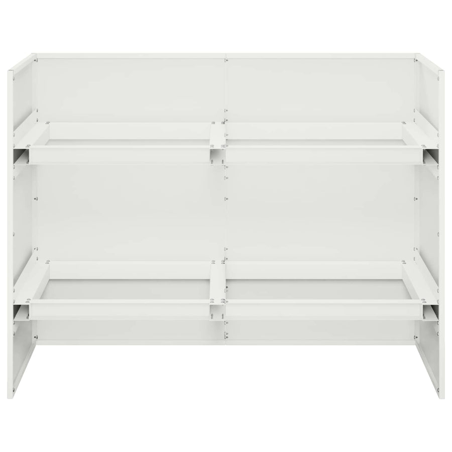 Plantenbak Wit 80 x 40 x 60 cm Koudgewalst staal