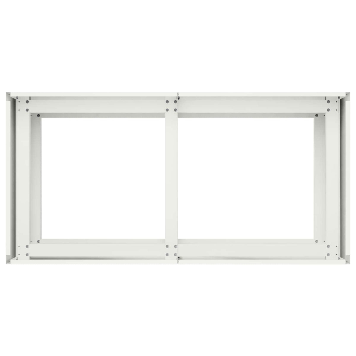 Plantenbak Wit 80 x 40 x 60 cm Koudgewalst staal
