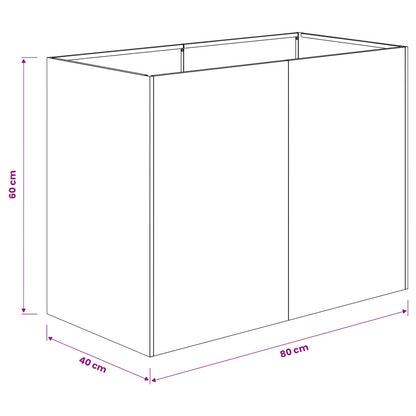 Plantenbak Antraciet 80 x 40 x 60 cm Koudgewalst staal