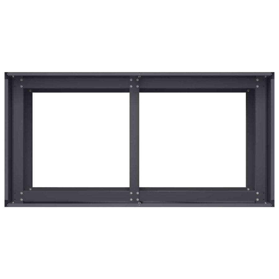 Plantenbak Antraciet 80 x 40 x 60 cm Koudgewalst staal