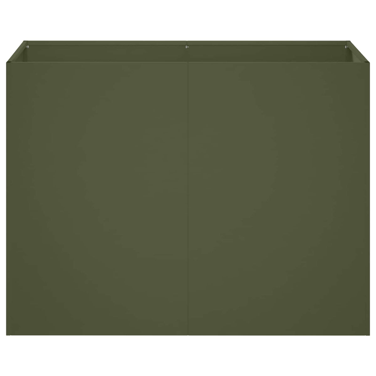 Plantenbak Olijfgroen 80 x 40 x 60 cm Koudgewalst staal