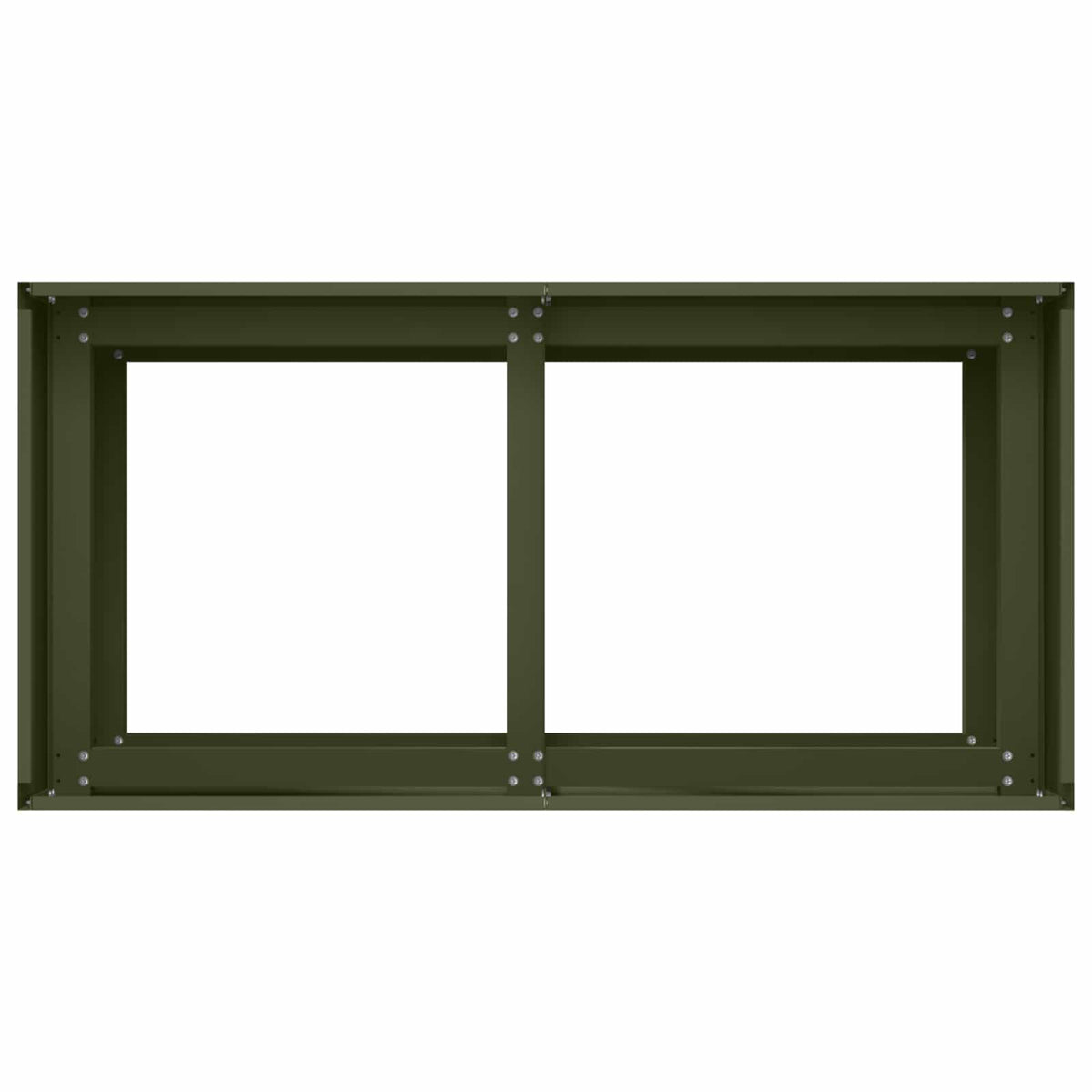 Plantenbak Olijfgroen 80 x 40 x 60 cm Koudgewalst staal