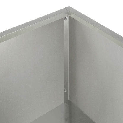 Plantenbak zilver 80 x 40 x 60 cm Roestvrij staal