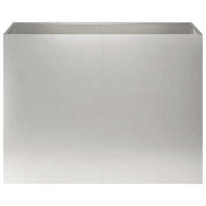 Plantenbak zilver 80 x 40 x 60 cm Roestvrij staal