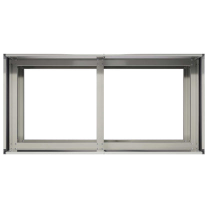Plantenbak zilver 80 x 40 x 60 cm Roestvrij staal
