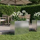 Plantenbak 80x40x60 cm verzinkt staal zilver