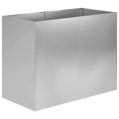 Plantenbak zilver 80 x 40 x 60 cm Gegalvaniseerd staal