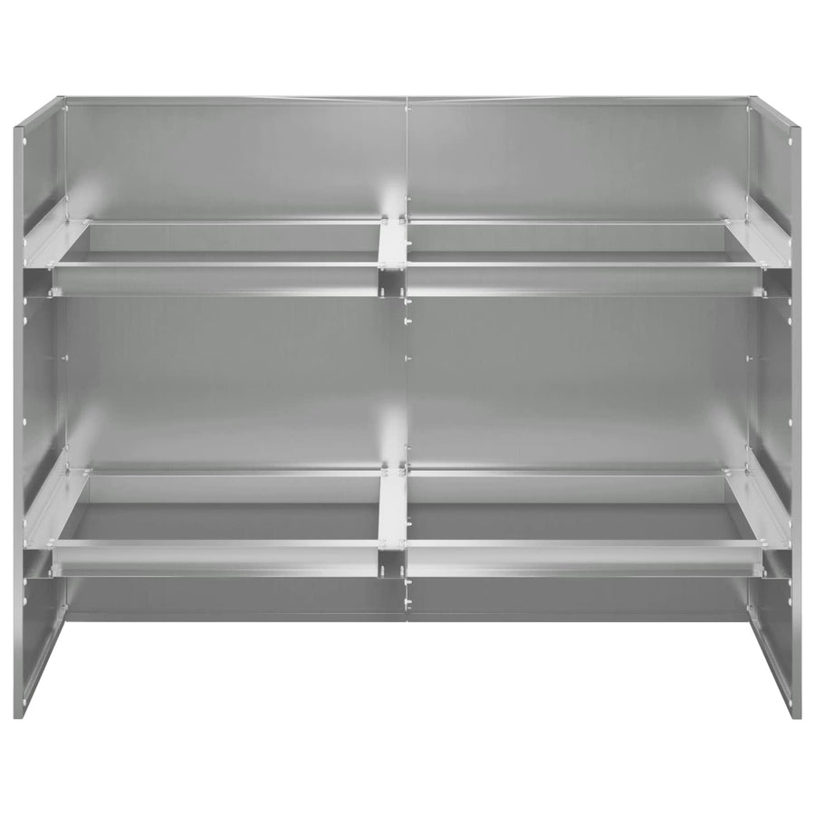 Plantenbak zilver 80 x 40 x 60 cm Gegalvaniseerd staal
