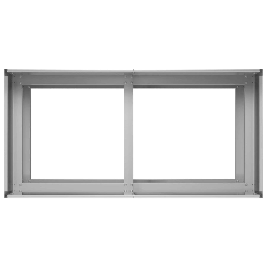 Plantenbak zilver 80 x 40 x 60 cm Gegalvaniseerd staal