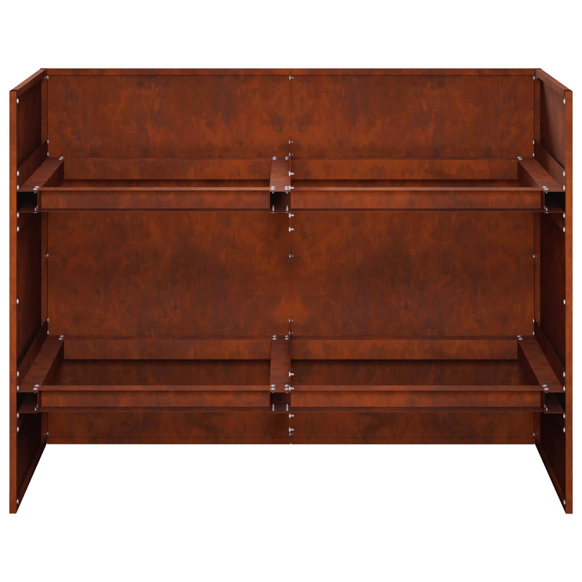 Plantenbak Roestkleurig 80 x 40 x 60 cm weervast staal