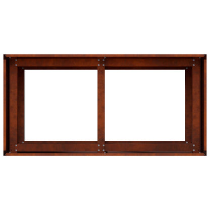 Plantenbak Roestkleurig 80 x 40 x 60 cm weervast staal
