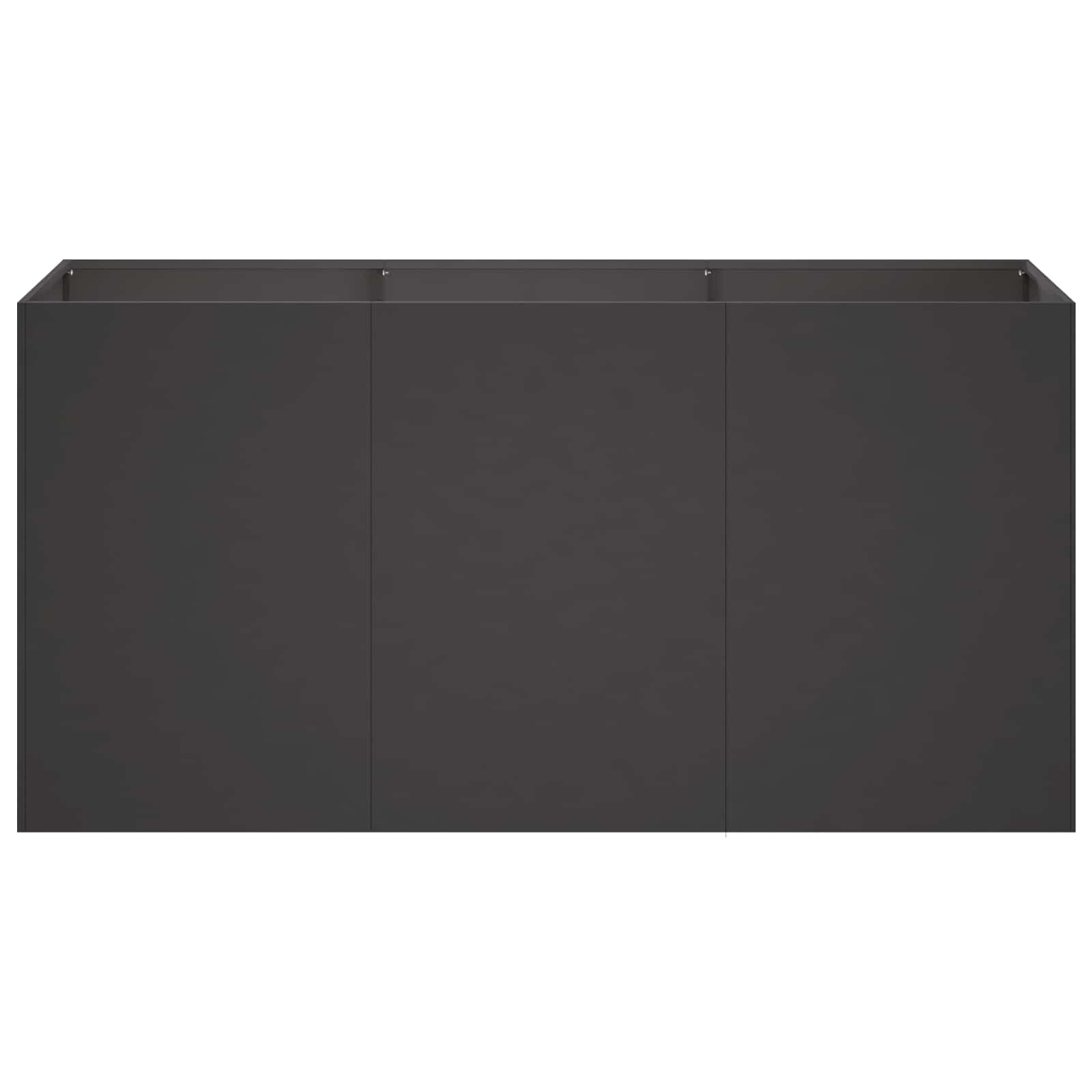 Plantenbak Zwart 120 x 40 x 60 cm Koudgewalst staal