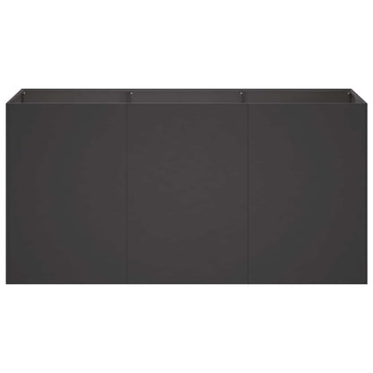 Plantenbak Zwart 120 x 40 x 60 cm Koudgewalst staal