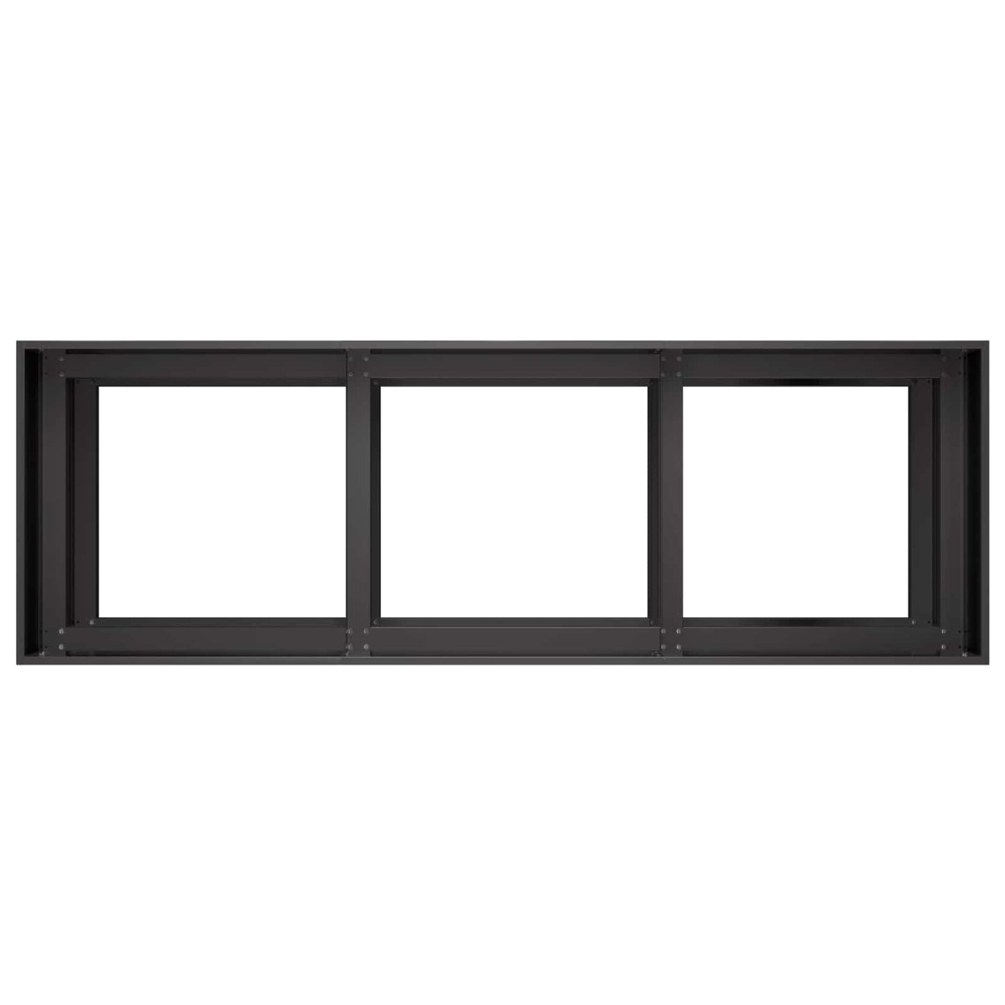 Plantenbak Zwart 120 x 40 x 60 cm Koudgewalst staal