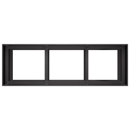 Plantenbak Zwart 120 x 40 x 60 cm Koudgewalst staal