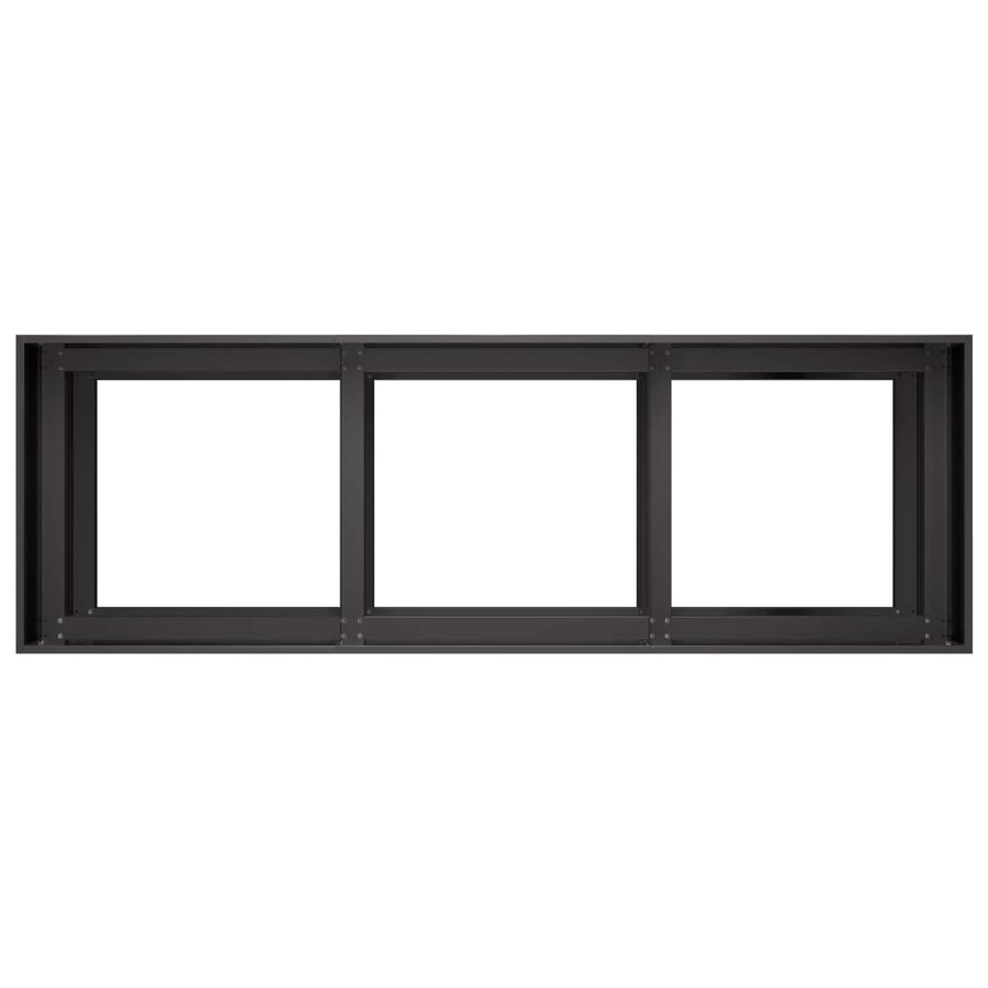 Plantenbak Zwart 120 x 40 x 60 cm Koudgewalst staal
