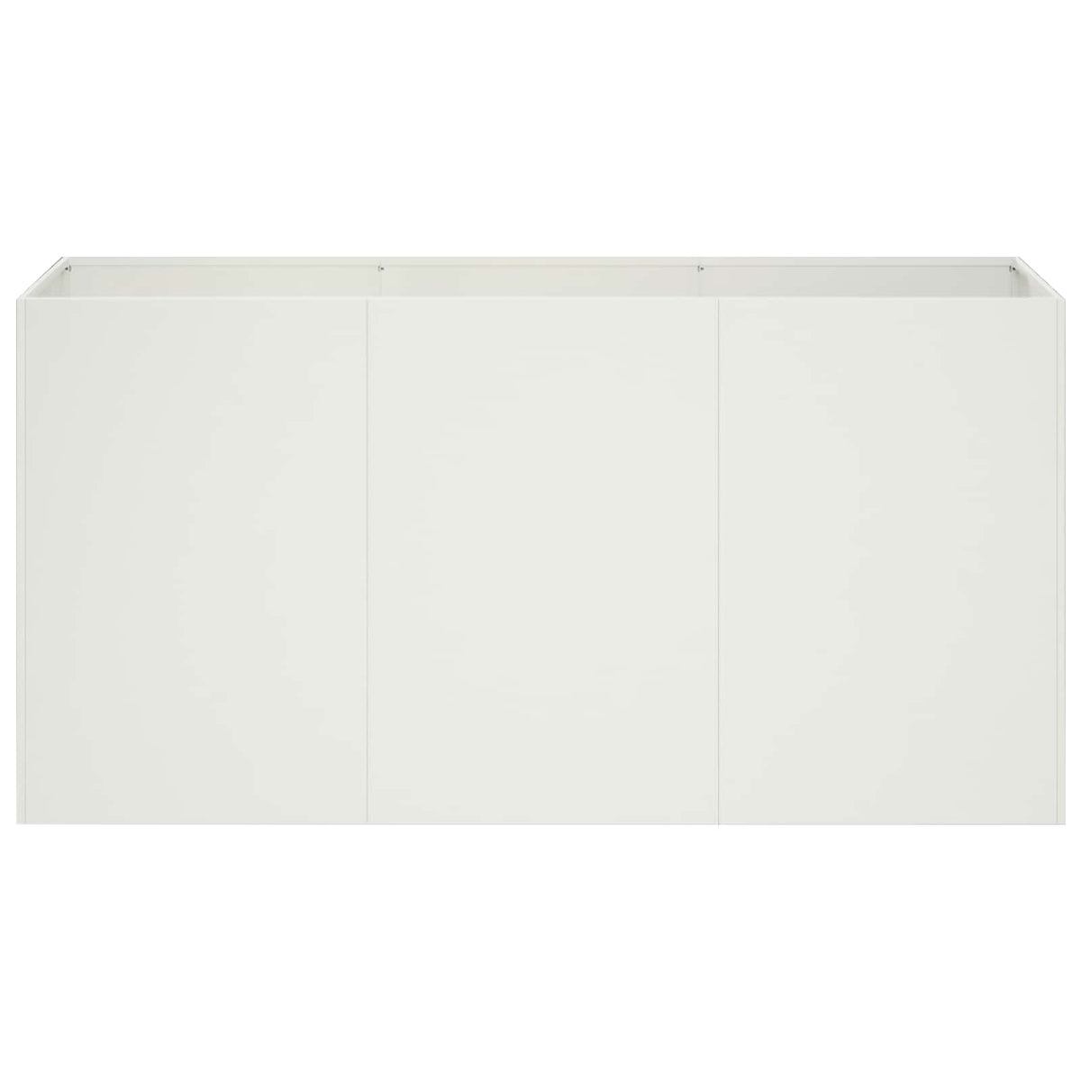 Plantenbak Wit 120 x 40 x 60 cm Koudgewalst staal