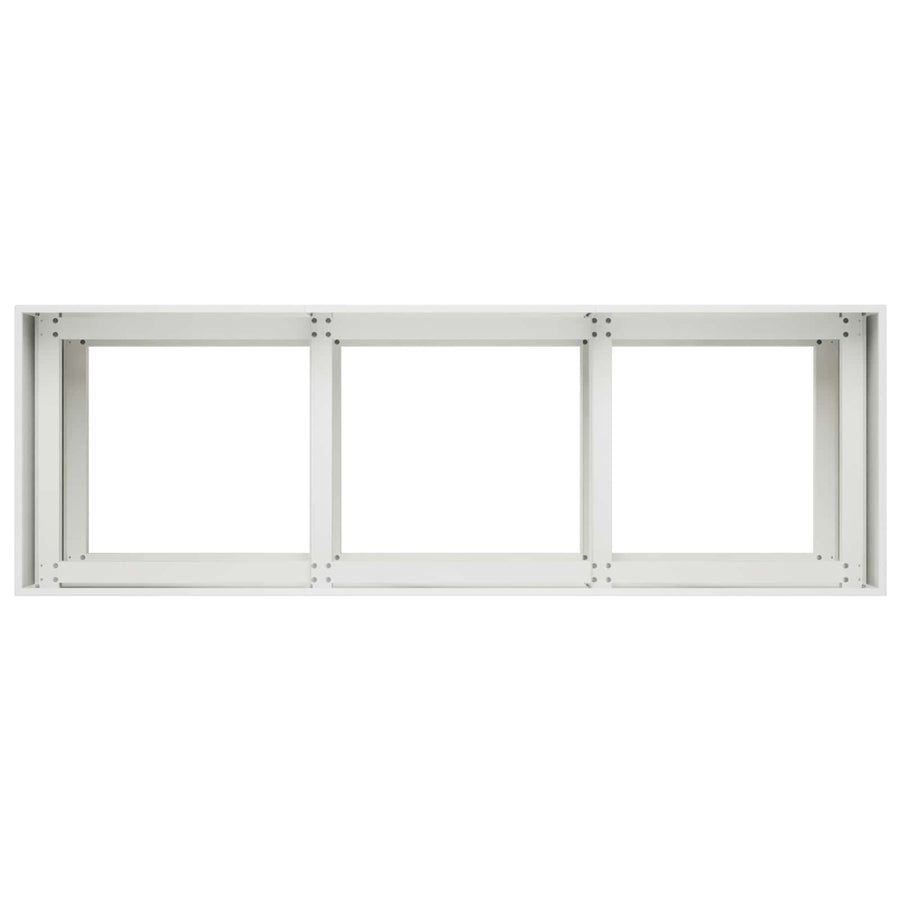 Plantenbak Wit 120 x 40 x 60 cm Koudgewalst staal