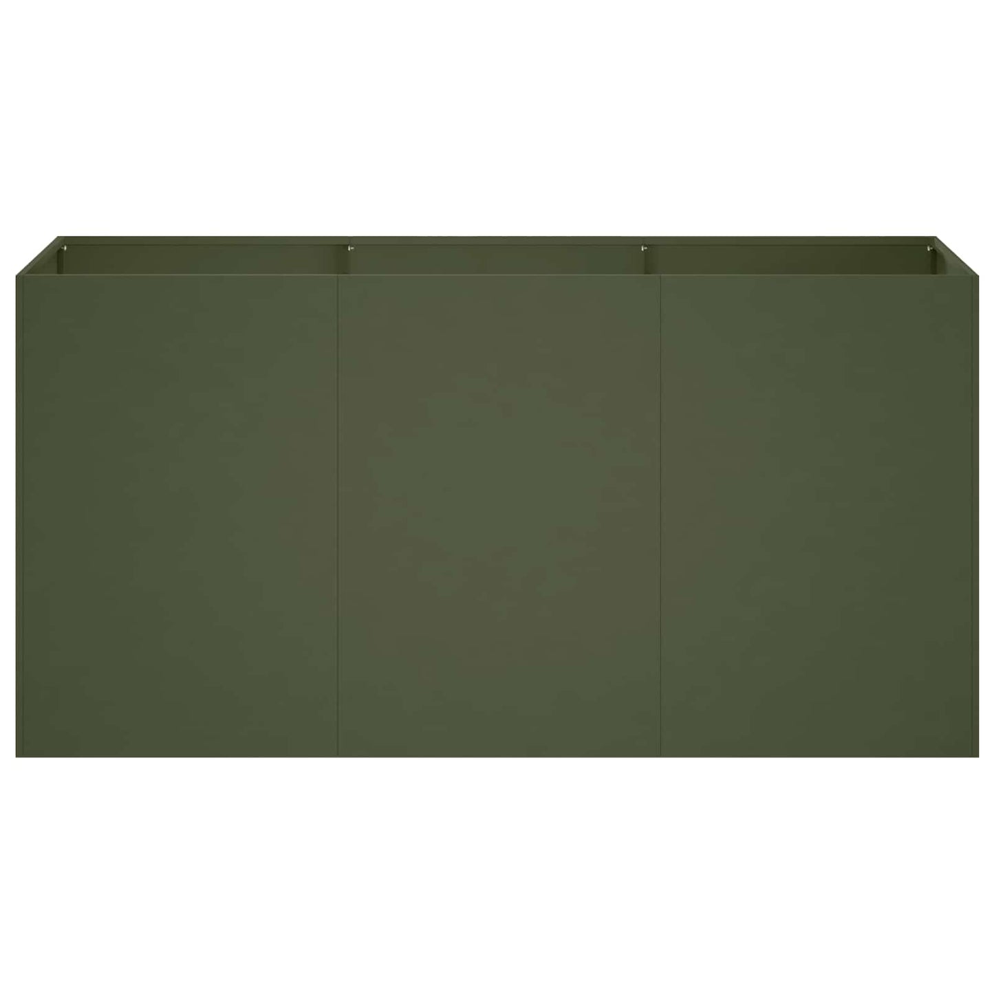 Plantenbak Olijfgroen 120 x 40 x 60 cm Koudgewalst staal