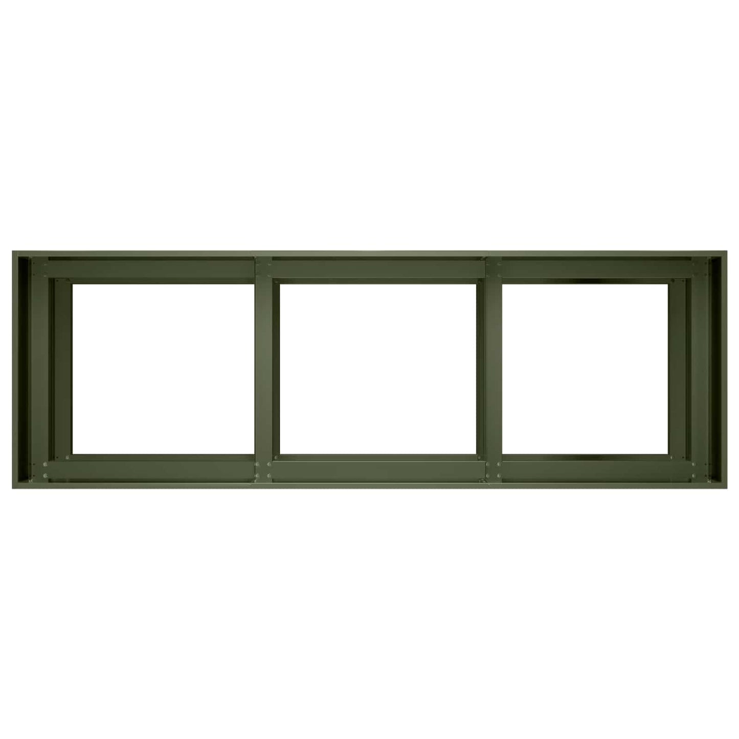 Plantenbak Olijfgroen 120 x 40 x 60 cm Koudgewalst staal