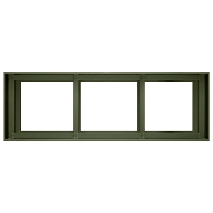 Plantenbak Olijfgroen 120 x 40 x 60 cm Koudgewalst staal
