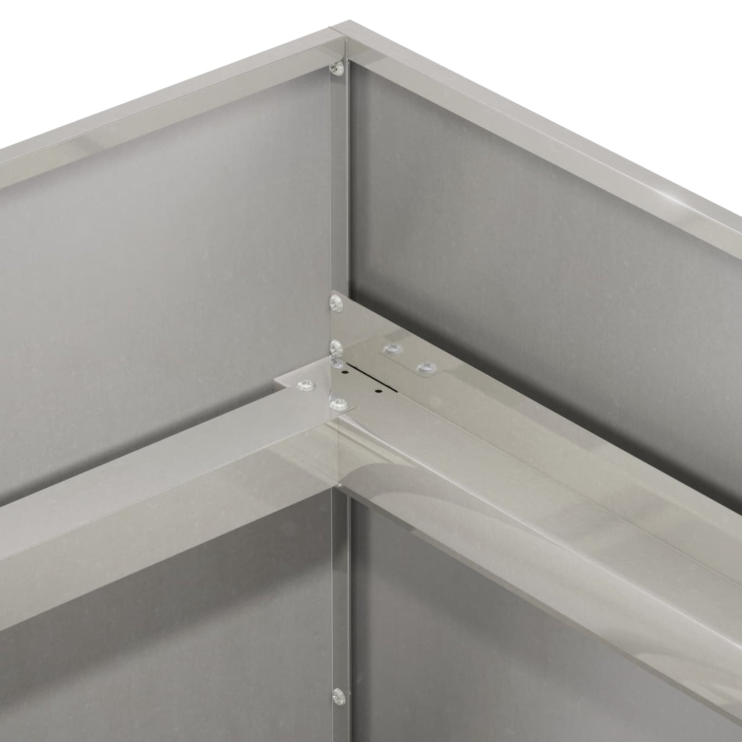Plantenbak zilver 120 x 40 x 60 cm Roestvrij staal