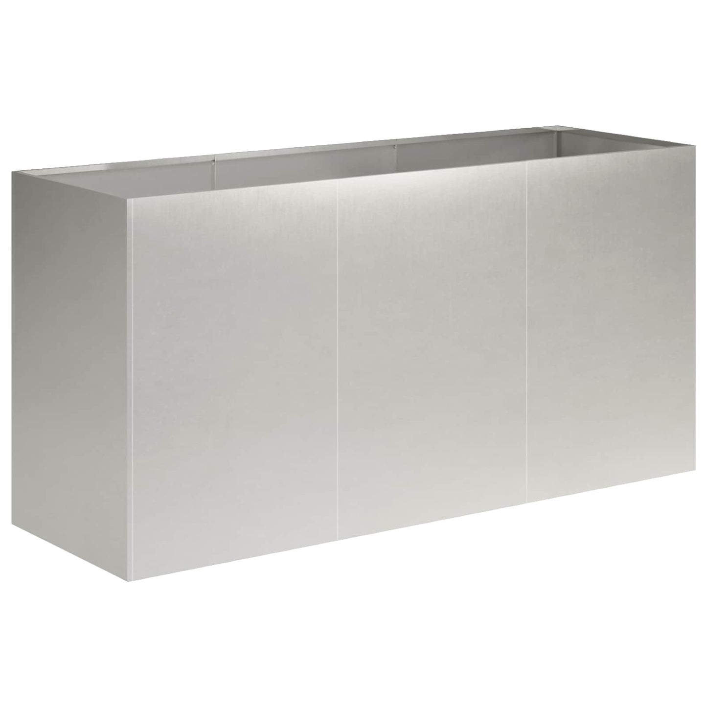 Plantenbak zilver 120 x 40 x 60 cm Roestvrij staal
