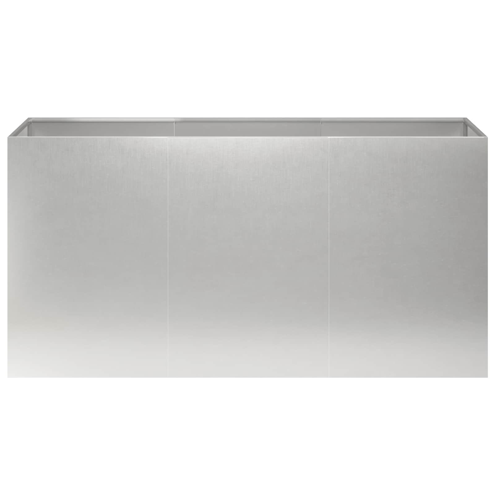 Plantenbak zilver 120 x 40 x 60 cm Roestvrij staal