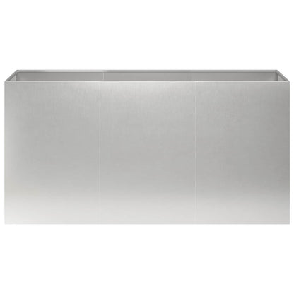 Plantenbak zilver 120 x 40 x 60 cm Roestvrij staal