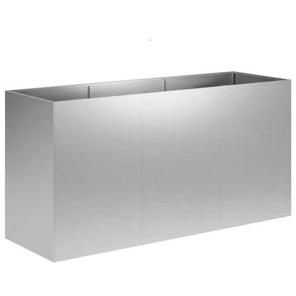Plantenbak zilver 120 x 40 x 60 cm Gegalvaniseerd staal