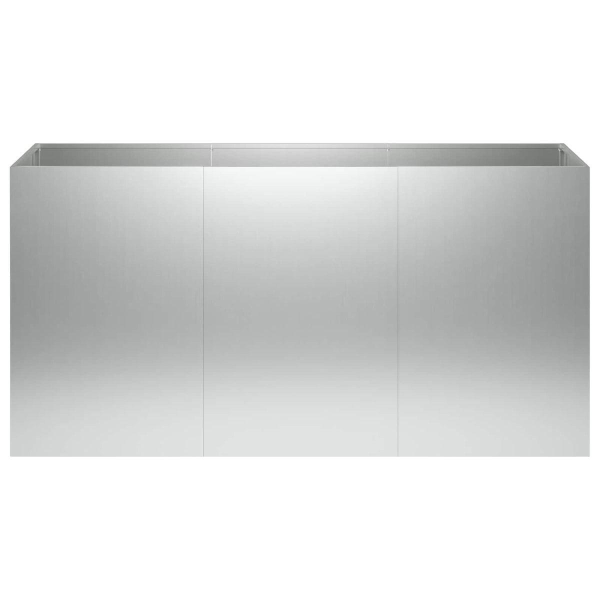Plantenbak zilver 120 x 40 x 60 cm Gegalvaniseerd staal
