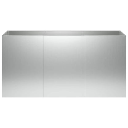 Plantenbak zilver 120 x 40 x 60 cm Gegalvaniseerd staal
